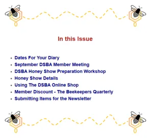 Newsletter Aug 2026 in this issue